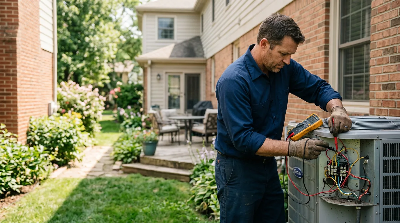 HVAC technician working near Brandon, MN